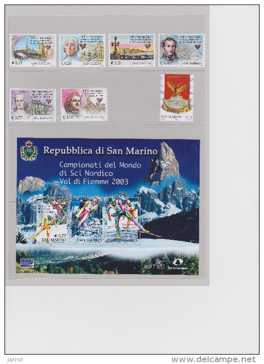 Année Complète 2003 Dans Un Livret (timbres Et Blocs) ** - Neufs