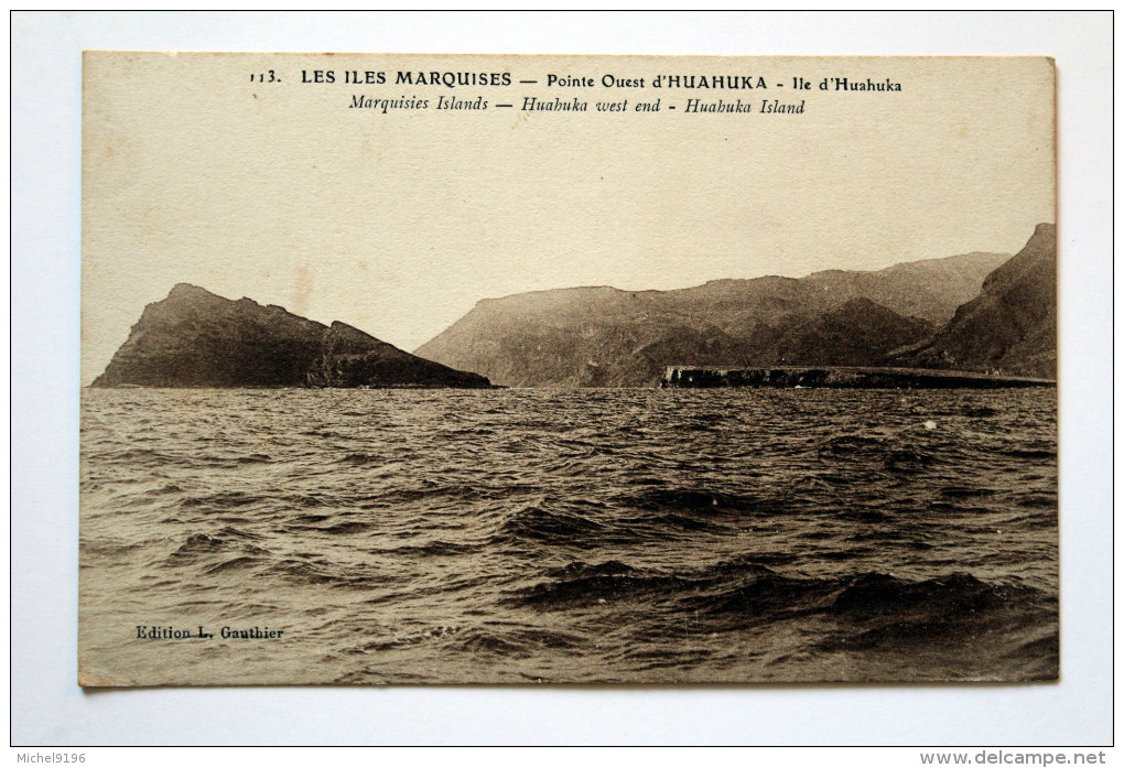 Cpa Etablissement De L´Océanie /Polynésie Française:îles Marquises ,île Huahuka - French Polynesia