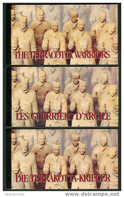 UN 1997 Terracotta Warriors Stamps Booklets Set Of 3 - Markenheftchen