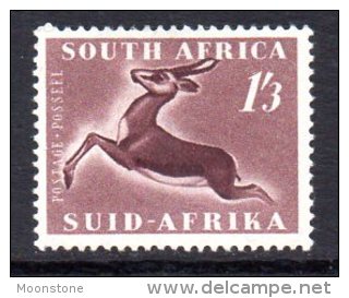 South Africa 1953 1/3d Springbok, Hinged Mint - Neufs