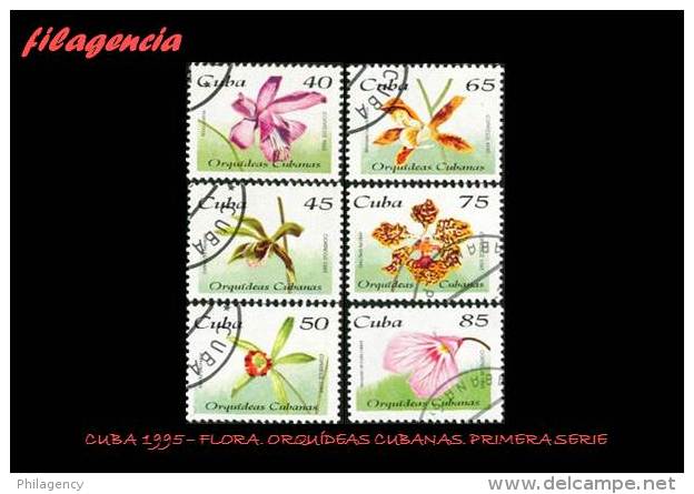 USADOS. CUBA. 1995-19 ORQUÍDEAS CUBANAS. PRIMERA SERIE - Unused Stamps