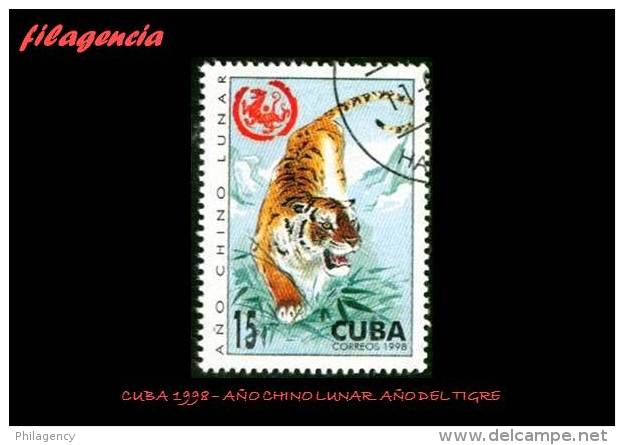 USADOS. CUBA. 1998-10 AÑO CHINO LUNAR. AÑO DEL TIGRE - Unused Stamps