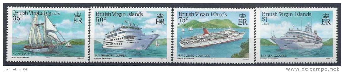 1986 Iles VIERGES 539-72** Bateaux, Voilier, Paquebot - British Virgin Islands