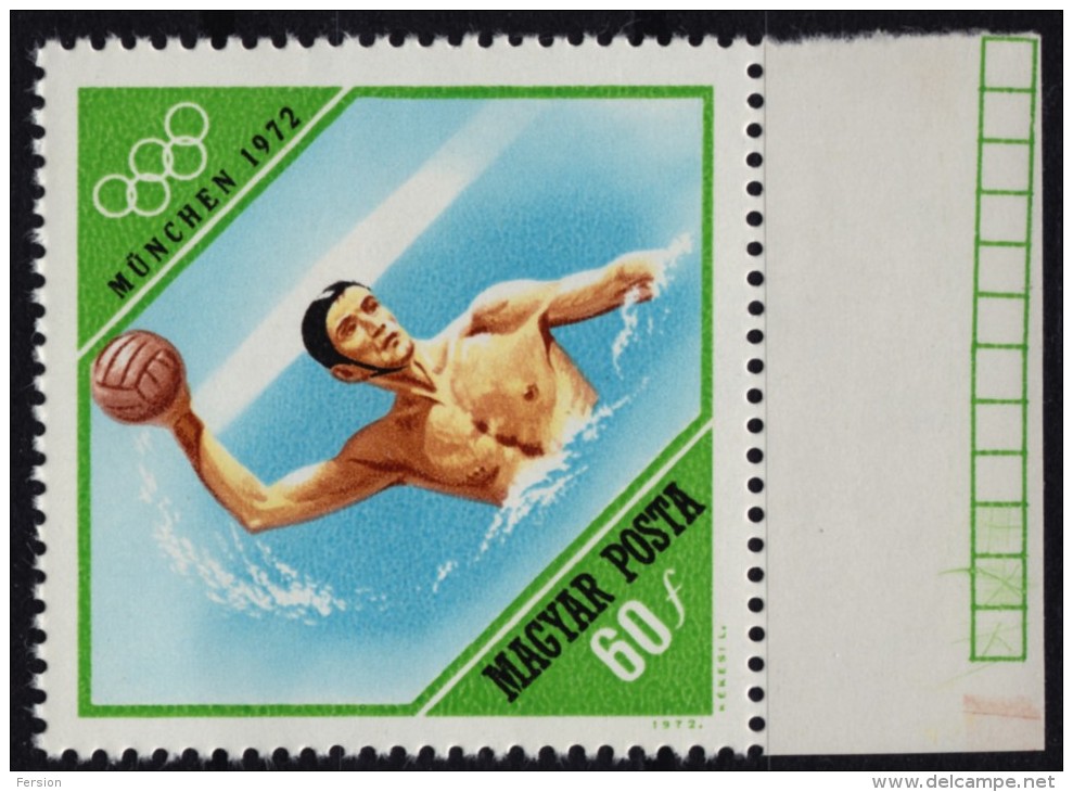 Water Polo / Summer Olympic Games/  München Germany 1972 - Hungary 1972 - MNH - Water-Polo