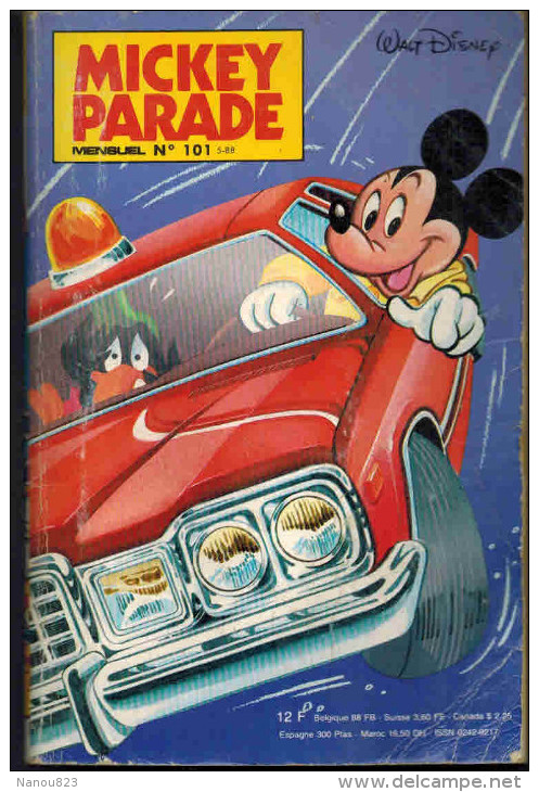 MICKEY PARADE N° 101 : " Mickey En Voiture Rouge " - Mickey Parade