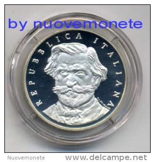 ITALIA MONETA DA 1000 LIRE GIUSEPPE VERDI 2001 PROOF DA DIVISIONALE - LE ULTIME 1000 LIRE ARGENTO - 1 000 Lire