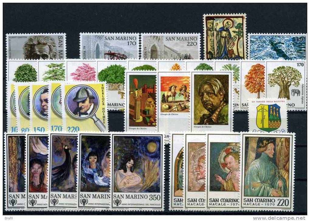 1979 San Marino, Annata Completa 29 Valori, Serie Complete Nuove (**) - Used Stamps