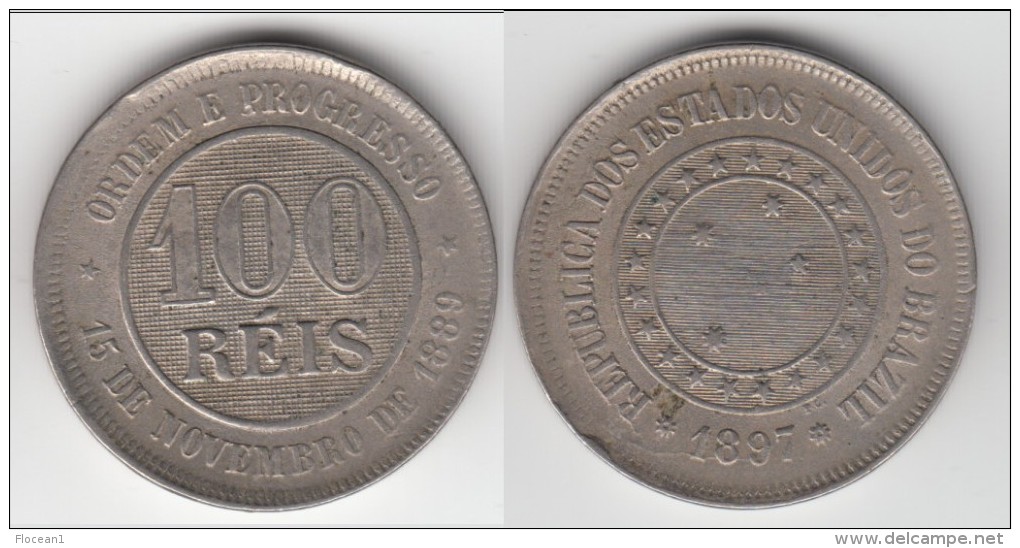 BRAZIL - BRESIL **** 100 REIS 1897 **** EN ACHAT IMMEDIAT !!! - Brésil