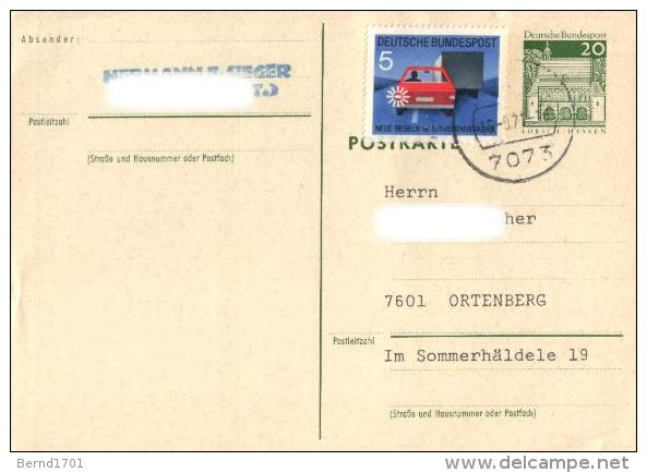 Germany - Ganzsache Postkarte Gestempelt / Postcard Used (X1046) - Cartoline - Usati