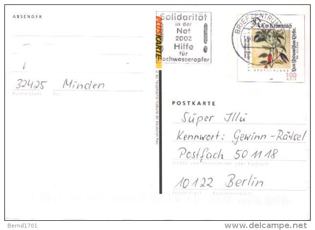 Germany - Ganzsache Postkarte Gestempelt / Postcard Used (X1050) - Postkarten - Gebraucht