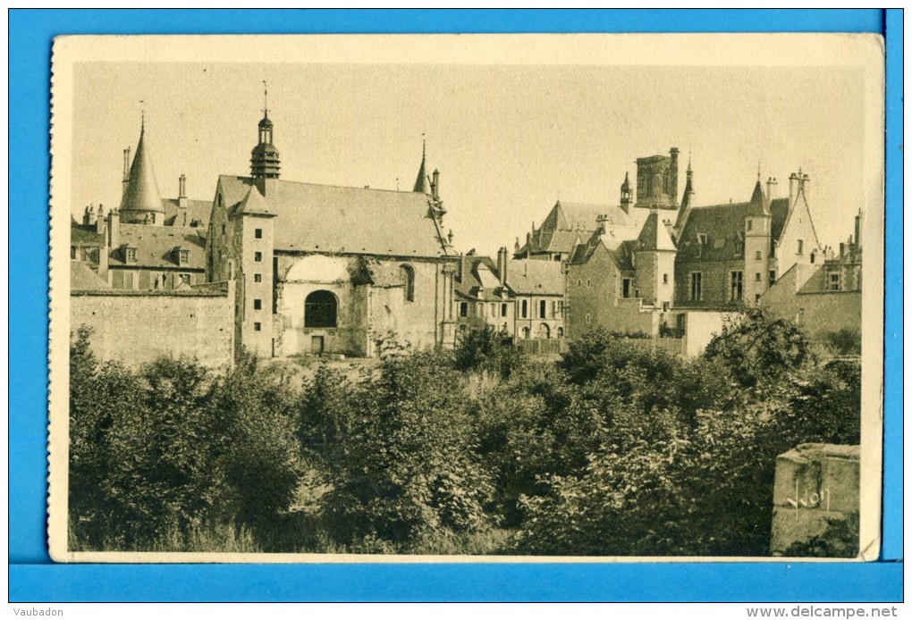 CP, 58, NEVERS, Eglise De La Visitation Et Palais Ducal, Ecrite, Ed Yvon N° 858 - Nevers