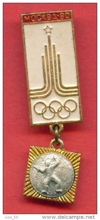 F41 / SPORT - Fencing - Escrime - Fechten - Esgrima - 1980 Summer XXII Olympics Games Moscow RUSSIA Badge Pin - Schermen