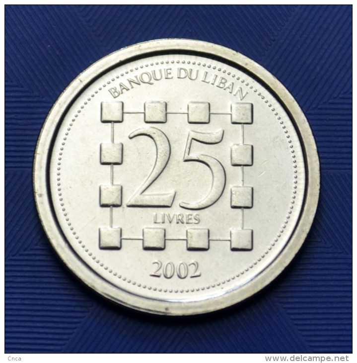 Lebanon 25 Pounds Coin. Asia. Uncirculated. UNC 1PCS - Liban