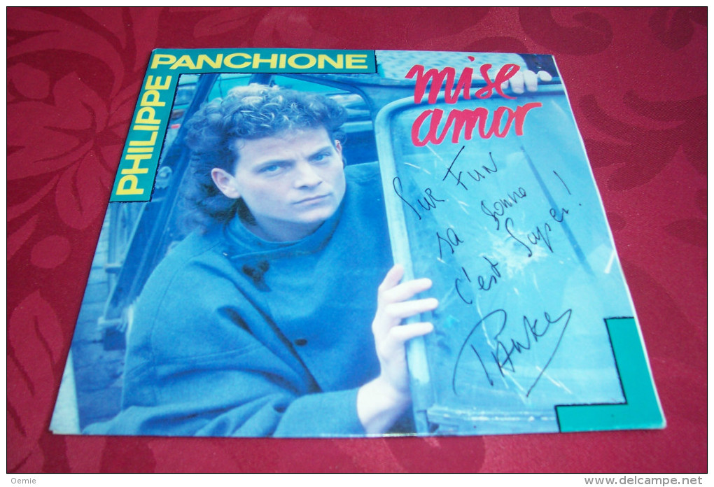 PHILIPPE PANCHIONE  °  MISE A MORT  / AUTOGRAPHE SUR VINYLE 45 TOURS - Autógrafos