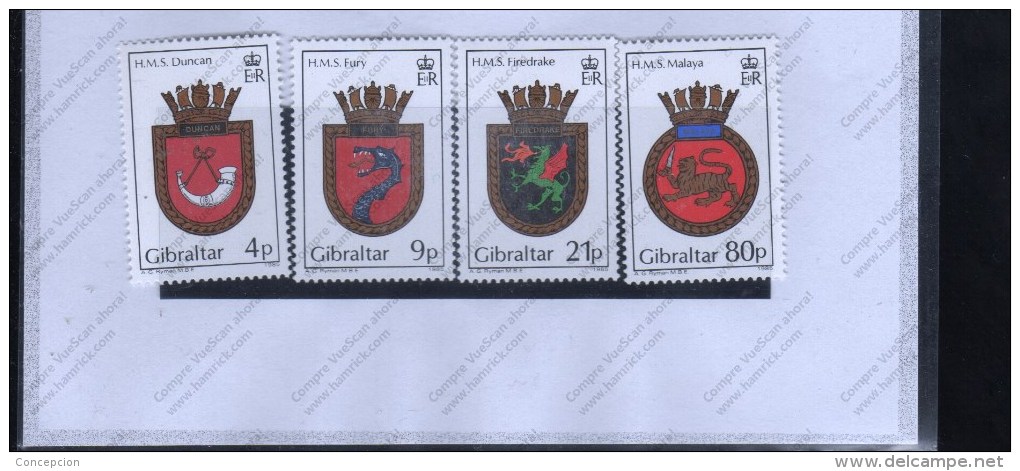 GIBRALTAR Nº 501 AL 504 - Andere & Zonder Classificatie