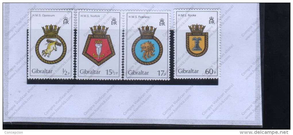 GIBRALTAR Nº 454 AL 457 - Other & Unclassified