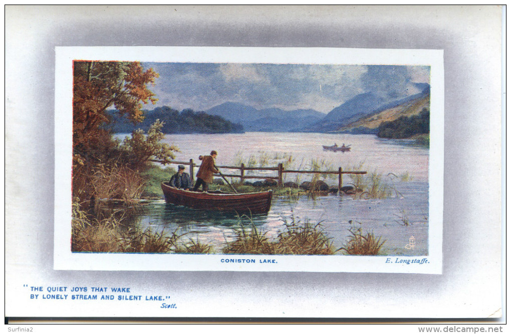CUMBRIA - CONISTON LAKE - TUCKS By LONGSTAFFE - Other & Unclassified