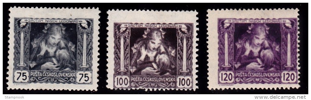 Czechoslovakia B127-29 Mint Hinged Fine - Unused Stamps