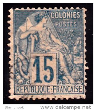 French Colonies Scott   42 Used Fine  Cat Value $17.25 - Other & Unclassified