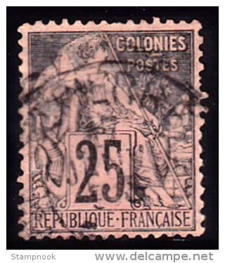 French Colonies Scott   44 Used Fine  (( Cat Value $270.00 - Other & Unclassified