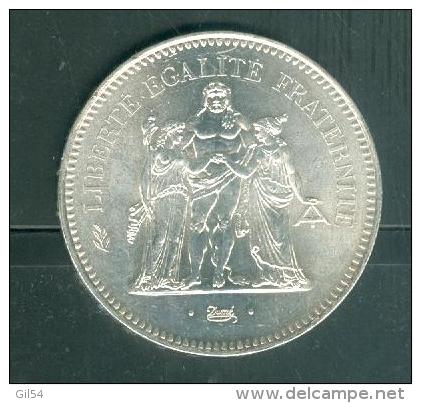 Pièce 50 Francs  Argent , Année 1976   ( Voir Le Port ) - Pic1804 - 50 Francs