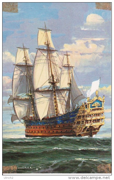 CPSM Vaisseau Fin Du XVIIe Siècle  (0824) - Segelboote