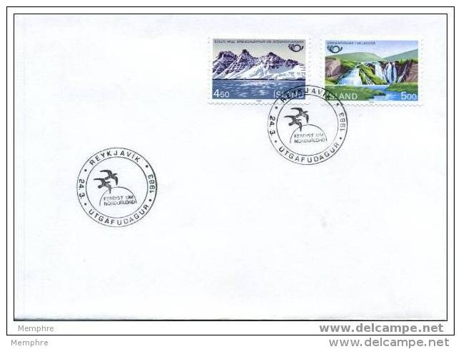 ISLANDE   FDC 1983   Emission Conjointe Des Pays Nordiques  Mi 596-7 - FDC