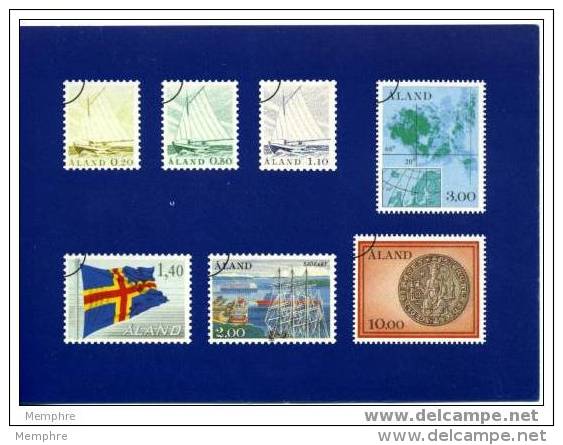 ALAND  Carte Postale Officielle  Premiers Timbres D'Aland 1er Mars 1984 Neuve - Timbres (représentations)