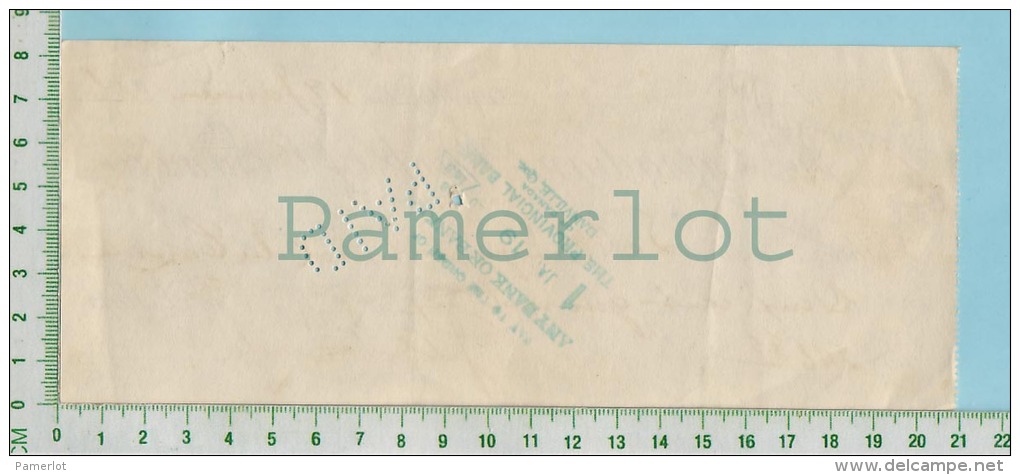 Cheque 1926 Avec TimbreTaxe Acise FX42 10 Cents Canadian Bank Of Commerce Danville P. Quebec Canada - Cheques & Traveler's Cheques