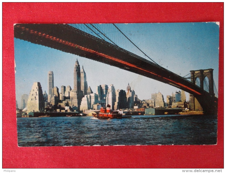 - New York > New York City > Brooklyn  Bridge Tug Boat 1960 Cancel    Ref 1196 - Brooklyn