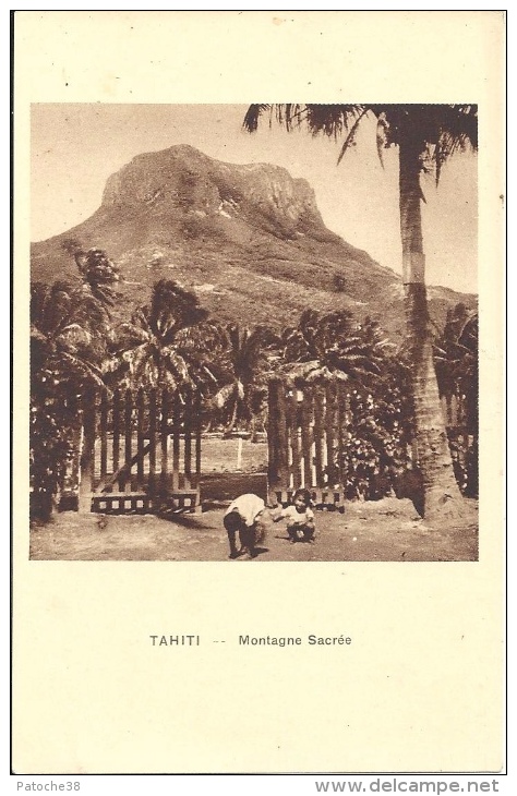 TAHITI - Montagne Sacrée - Tahiti