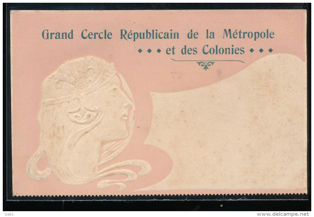 Grand Cercle Republicain De La Metropole ... Et Des Colonies ... - Partis Politiques & élections