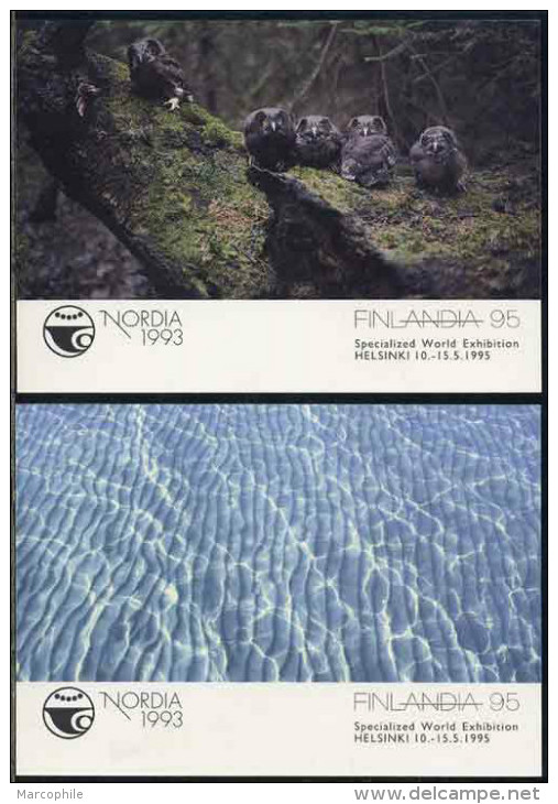 HOLOGRAMME / FINLANDE 1993 SERIE DE 4 ENTIERS POSTAUX (ref 4880) - Ologrammi