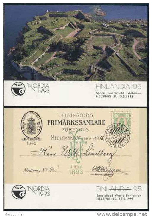 HOLOGRAMME / FINLANDE 1993 SERIE DE 4 ENTIERS POSTAUX (ref 4880) - Hologramas