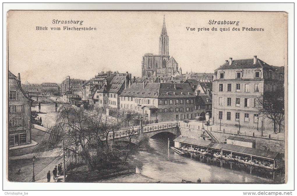 CPA Strasbourg, Vue Prise Du Quai Des Pêcheurs (pk13213) - Strasbourg