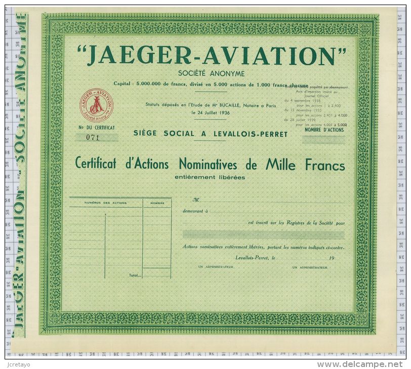 Jeager-Aviation à Levallois Perret - Fliegerei