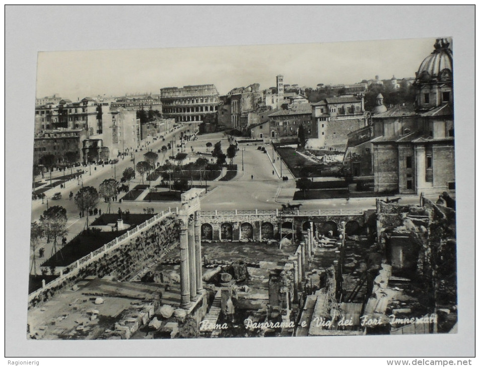 ROMA - Panorama E Via Dei Fori Imperiali - 1958 - Panoramische Zichten, Meerdere Zichten