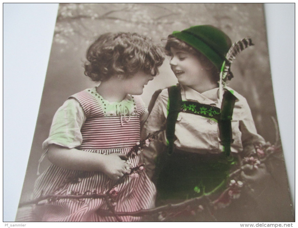 AK / Bildpostkarte / Fotokarte 1913 Hänsel Und Gretel / Kinder / Trachten - Contes, Fables & Légendes