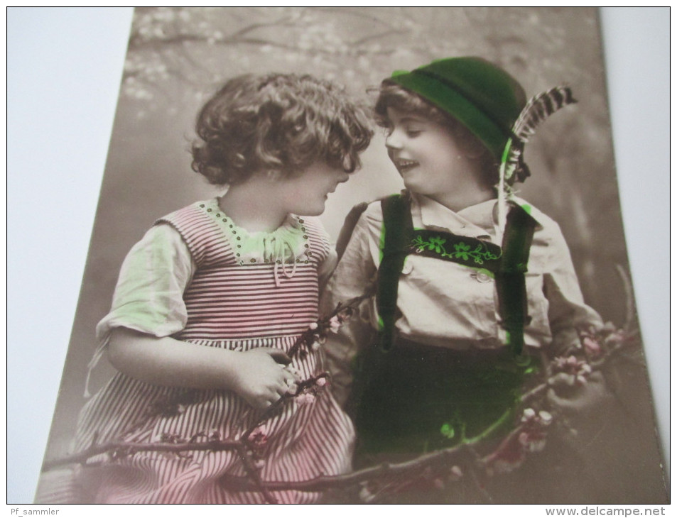 AK / Bildpostkarte / Fotokarte 1913 Hänsel Und Gretel / Kinder / Trachten - Märchen, Sagen & Legenden