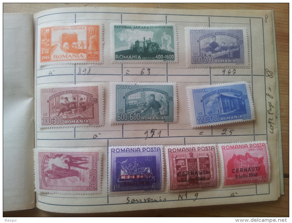 collection de timbres Roumanie , Romania, années 50