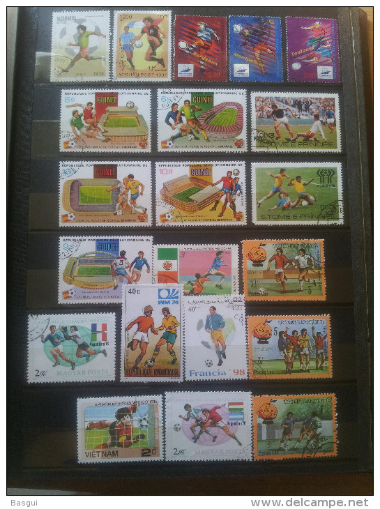 collection de timbres principalement Coupe du Monde 1998