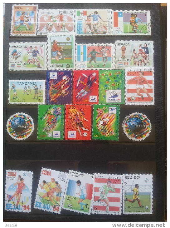 collection de timbres principalement Coupe du Monde 1998