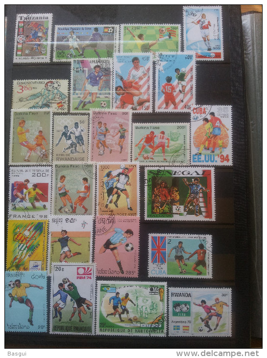 collection de timbres principalement Coupe du Monde 1998