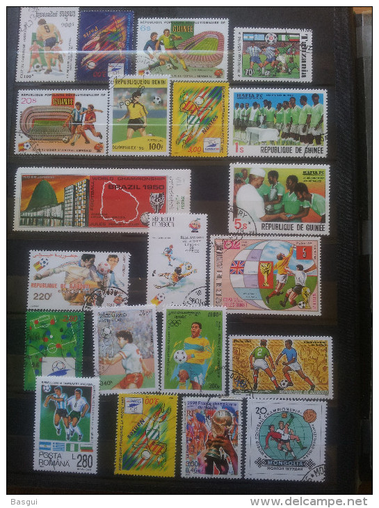 collection de timbres principalement Coupe du Monde 1998