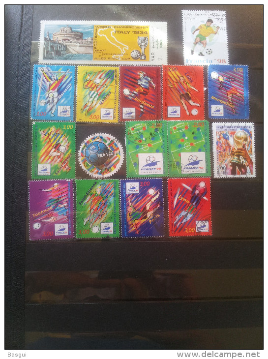 collection de timbres principalement Coupe du Monde 1998