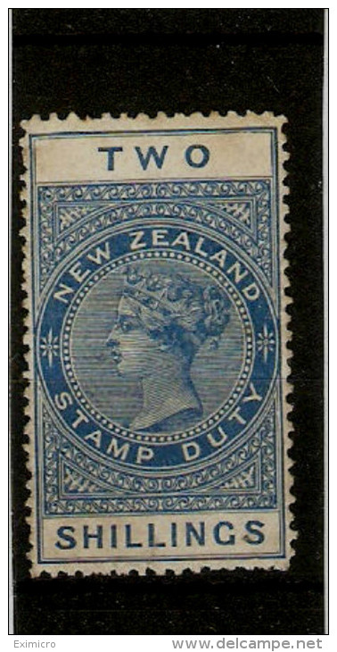 NEW ZEALAND 1888 2s SG F34 MOUNTED MINT Cat £130 - Fiscaux-postaux