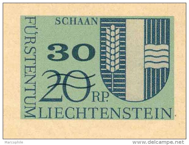 LIECHTENSTEIN - SCHAAN /  1973 ENTIER POSTAL ILLUSTRE SURCHARGE / 3 IMAGES (ref 4749) - Stamped Stationery