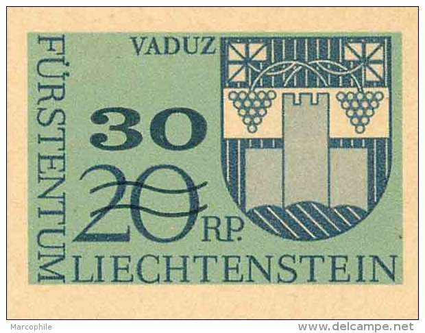 LIECHTENSTEIN - VADUZ /  1973 ENTIER POSTAL ILLUSTRE SURCHARGE / 3 IMAGES (ref 4748) - Entiers Postaux