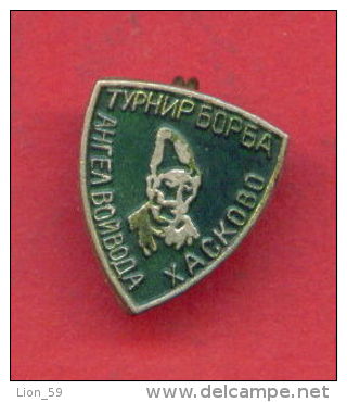 F115 / SPORT - Wrestling - Lutte - Ringen - TOURNAMENT "ANGEL VOYVODA" Haskovo  - Bulgaria Bulgarie Bulgarien  Badge Pin - Ringen