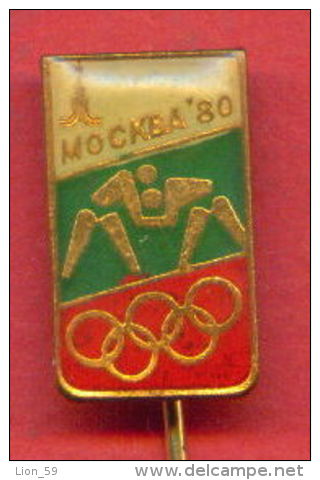 F116 / SPORT - Wrestling - Lutte - Ringen - 1980 Summer XXII Olympics Games Moscow - Bulgaria Bulgarie  - Badge Pin - Lutte